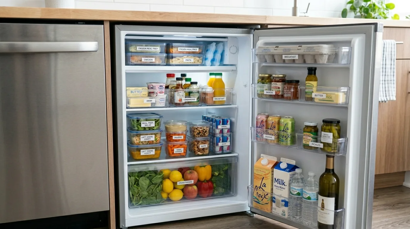 Finish with a fridge that cuts food waste inspiration for an organized fridge.